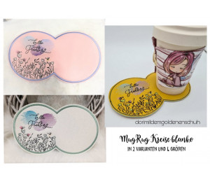 Stickdatei ITH - MugRug blanko rund Kreise